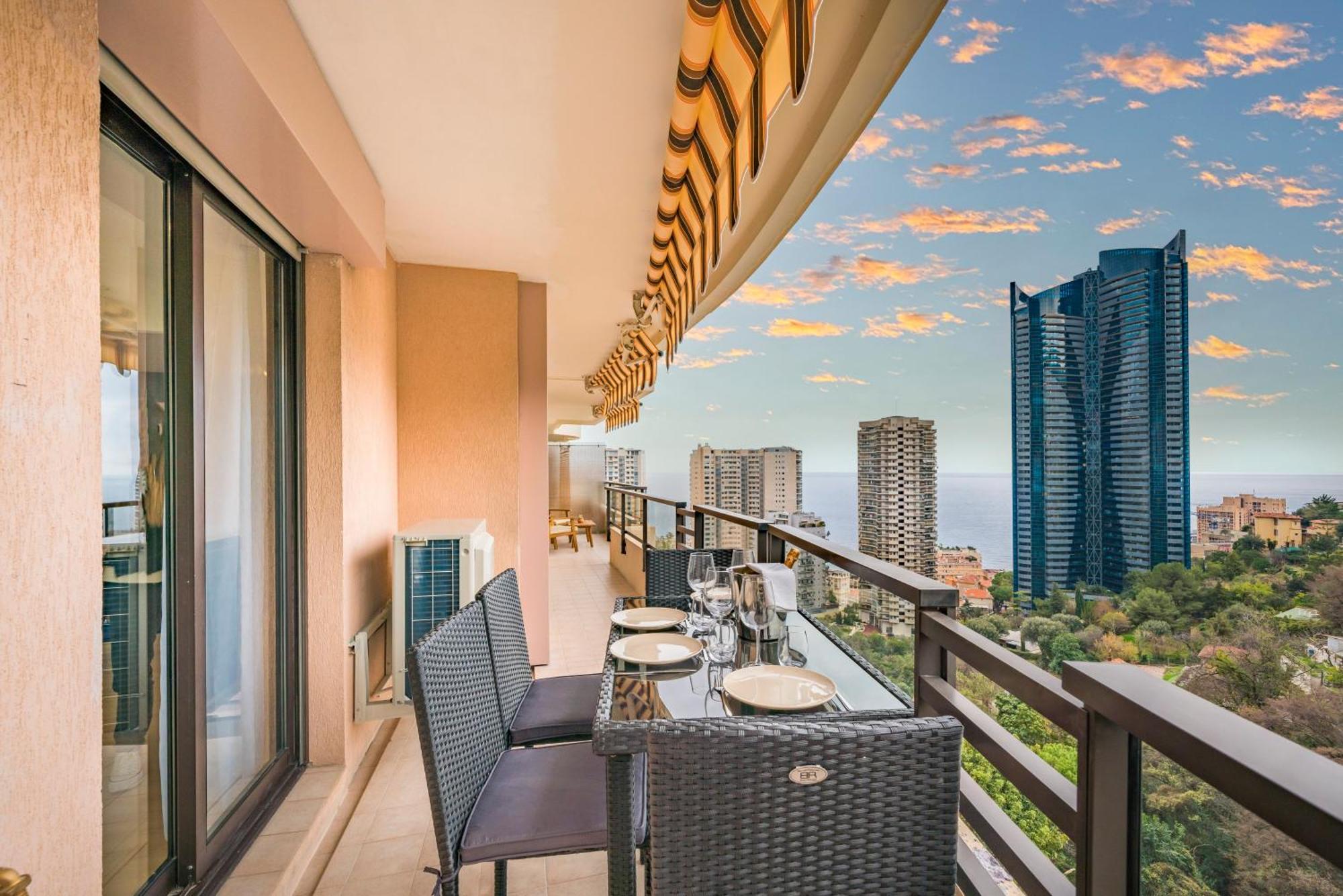 5mn Monaco - Vue mer - Parking - Piscine - BB Leilighet Beausoleil Eksteriør bilde