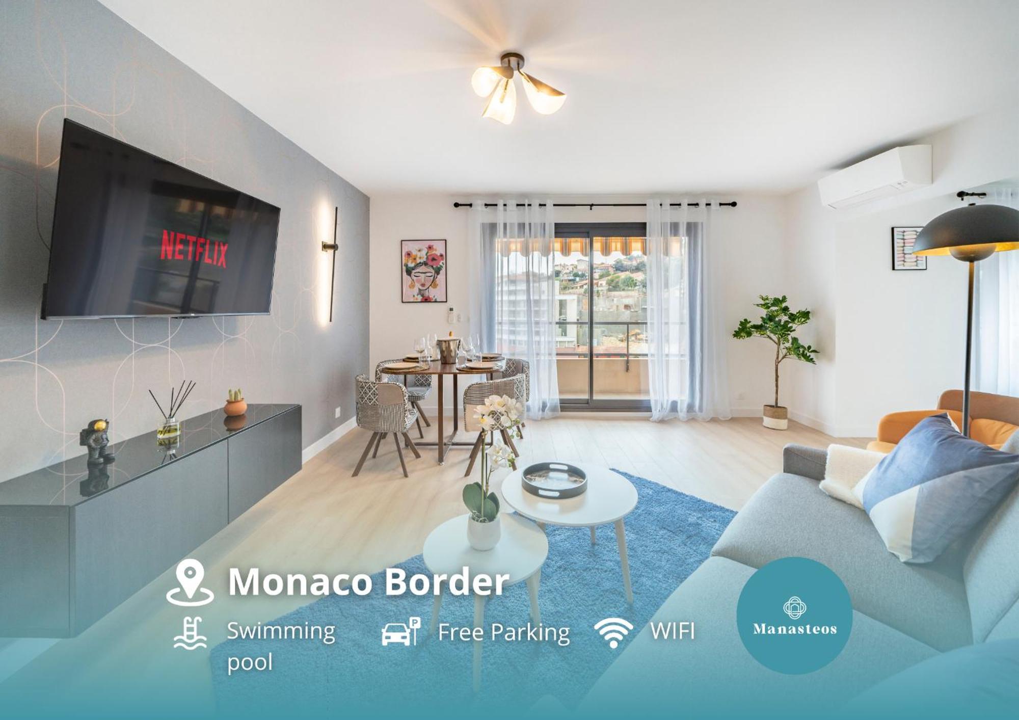 5mn Monaco - Vue mer - Parking - Piscine - BB Leilighet Beausoleil Eksteriør bilde
